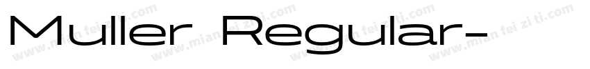 Muller Regular字体转换